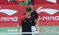 2014年汤姆斯杯羽毛球赛 彼德森/马德斯·皮勒尔·科丁VS 伍家朗/罗卓谦男双资格赛录像