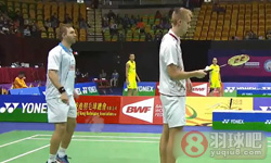 2014年香港羽毛球公开赛 彼德森 马德斯·皮勒尔·科丁(丹麦)VS弗拉基米尔·伊万诺夫 伊万·索松诺夫(俄罗斯) 男双1 4决赛录像
