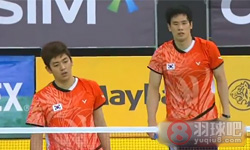 2013年马来西亚羽毛球公开赛 李龙大/高成炫VS 桥本博且/平田典靖男双1 4决赛录像