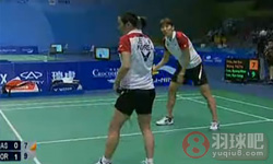 2009年苏迪曼杯羽毛球混合团体赛 李敬元/李孝贞VS 黄佩蒂/陈仪慧女双资格赛录像