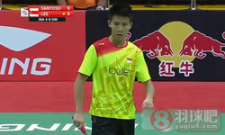 2014年汤姆斯杯羽毛球赛 西蒙·桑托索VS 李冠霆男单资格赛录像