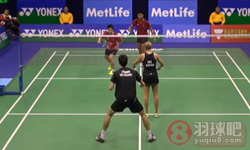 2014年香港羽毛球公开赛 普拉文·乔丹/利利亚纳·纳西尔VS 阿伦茨/塞莱娜·皮克 ( 荷兰 )