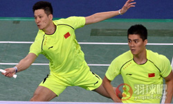 蔡赟 傅海峰(中国)VS金沙朗 金基正(韩国) 2014仁川亚运会羽毛球男子团体决赛 第二双打 中国风云组合再次组合到一起。