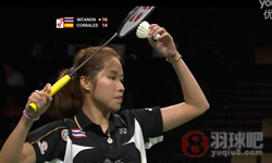 拉特查诺(泰国) VS 科拉莱斯(西班牙)2014羽毛球世锦赛女单资格赛高清录像