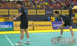 2013年马来西亚羽毛球公开赛 李龙大/高成炫VS 林钦华/吴伟申男双半决赛录像