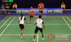 2014年香港羽毛球公开赛 鲁恺 黄雅琼(中国)VS潘乐恩 唐金石(中国香港)  混双1 8决赛高清录像