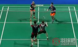 2015年世界羽联总决赛 高成炫/金荷娜VS 刘成/包宜鑫混双小组赛录像