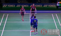 2015年日本羽毛球公开赛 赵芸蕾/钟倩欣VS 蔡侑玎/金昭映女双半决赛录像
