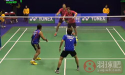 2014年香港羽毛球公开赛 弗拉基米尔·伊万诺夫 伊万·索松诺夫(俄罗斯)VS费尔纳迪 马尔基斯·基多(印度尼西亚) 男双1 8决赛录像