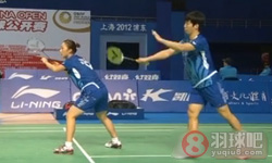 2012年中国羽毛球公开赛 陈炳顺/吴柳萤VS 金沙朗/崔惠仁混双1 8决赛录像