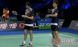 2012年丹麦羽毛球公开赛 申白喆 柳延星(韩国)VS穆罕默德·阿山 亨德拉·塞蒂亚万 ( 印度尼西亚 )/男双半决赛比赛录像
