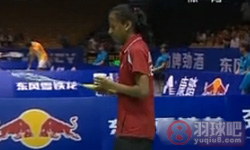2012年尤伯杯羽毛球锦标赛 王苑力VS 卡琳娜·约根森女单资格赛录像