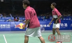 2012年汤姆斯杯羽毛球男子团体赛 金沙朗/金基正VS 周菲利/萨塔沃特·庞拉尔莱特男双资格赛录像