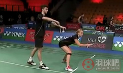 2015年丹麦羽毛球公开赛 高成炫 金荷娜VS 阿伦茨/塞莱娜·皮克混双1 8决赛录像