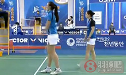 2012年韩国羽毛球公开赛 格雷西娅·波莉/梅利亚娜·乔哈里VS 马丽恩·罗布克/莱恩·丹穆凯尔·克鲁斯女双1 8决赛录像