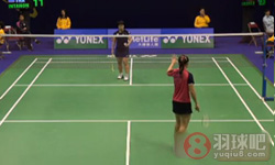 2014年香港羽毛球公开赛 山口茜(日本)VS拉特查诺·因达农(泰国) 女单1 8决赛比赛录像