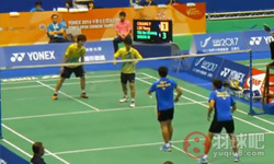 An Khang TAI/Mun Choon WOONVS Yu-Wei CHIANG/Yang LEE ( 中华台北 )2014台北羽毛球公开赛 男双资格赛高清录像