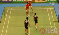 2011年日本羽毛球公开赛 蔡赟/傅海峰VS 阿尔文·尤利安托·钱德拉/亨德拉·阿普利达·古纳万 ( 印度尼西亚 )