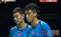 2014年中国羽毛球大师赛 康骏/刘成VS 丹尼·巴瓦·克里斯南塔/查特·奇雅加特男双半决赛高清比赛录像