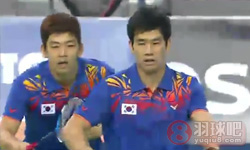 2013年韩国羽毛球公开赛 李龙大/高成炫VS 吴伟申 林钦华男双1 4决赛录像