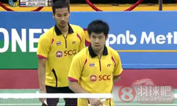 2014年印度羽毛球公开赛 玛尼蓬·宗集/尼迪蓬·潘普佩克VS 陈宏麟/陆家斌男双1 4决赛录像