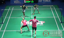 2014年瑞士羽毛球公开赛 克里斯·爱德考克/加布里·爱德考克VS 普拉文·乔丹/戴比·苏珊托混双1 4决赛录像