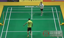2015年马来西亚羽毛球公开赛 魏楠VS 汉斯-克里斯蒂安·维汀哈斯男单1 16决赛录像