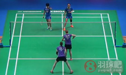 2015年全英羽毛球公开赛 包宜鑫 唐渊渟VS 克里斯汀娜·佩蒂森 卡米拉·吕特·尤尔 女双1 4决赛录像