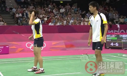 2012年奥运会羽毛球比赛 陈宏麟 程文欣(中华台北)VS陈炳顺 吴柳萤(马来西亚)  混双资格赛高清比赛录像