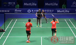 2014年中国羽毛球公开赛 骆赢 骆羽(中国)VS埃菲耶·穆斯肯斯 塞莱娜·皮克(荷兰) 女双1 8决赛录像