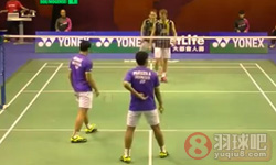 2015年香港羽毛球公开赛 玛蒂亚斯·鲍伊/卡斯腾·摩根森VS 安加·普拉塔玛/里奇·卡兰达·苏华迪男双1 4决赛录像