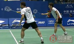 2011年中国羽毛球大师赛 李龙大/郑在成VS 古健杰/陈文宏男双1 4决赛录像
