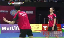 2015年香港羽毛球公开赛 张楠/赵芸蕾VS 柳延星/张艺娜混双半决赛录像