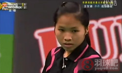 2011年丹麦羽毛球公开赛 王仪涵VS 拉特查诺·因达农女单半决赛录像