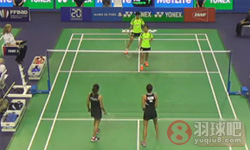 2014法国羽毛球公开赛 马晋 唐渊渟(中国)VS巴勒莫 Anne Tran(法国) 女双1 8决赛比赛录像