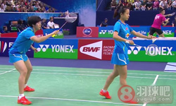 2014法国羽毛球公开赛 马晋 唐渊渟(中国)VS松尾静香 内藤真实(日本) 女双半决赛比赛高清录像