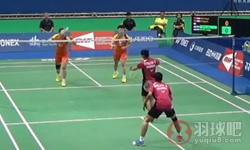 于洋/王晓理VS 黛安·费瑞尼/娜达娅·美拉提 ( 印度尼西亚 )2014台北羽毛球公开赛 女双半决赛高清录像