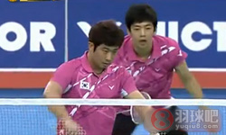 2012年韩国羽毛球公开赛 李龙大/郑在成VS 李胜木/方介民男双1 4决赛录像