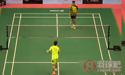 2014年澳门羽毛球公开赛 高欢(中国)VS薛轩亿(台北) 男单1 16决赛高球比赛录像