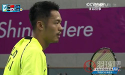 林丹(中国)VS李东根(韩国) 2014仁川亚运会羽毛球男子团体决赛 第二单打老将林丹出场，前2场中国队大比分0:2落后。