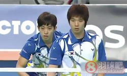 2013年韩国羽毛球公开赛 玛蒂亚斯·鲍伊/卡斯腾·摩根森VS 金基正/金沙朗男双1 4决赛录像
