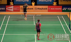 2014年马来西亚羽毛球公开赛 李雪芮VS 贝拉特里克斯·玛努布蒂女单1 4决赛录像