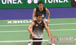 2012年香港羽毛球公开赛 蔡赟/傅海峰VS 穆罕默德·阿山/亨德拉·塞蒂亚万男双1 4决赛录像