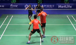 2014年中国羽毛球公开赛 柴飚 洪炜(中国)VS桥本博且 平田典靖(日本) 男双1 4决赛录像