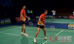 2011年丹麦羽毛球公开赛 平田典靖/前田美顺VS 洪炜/潘攀混双资格赛录像