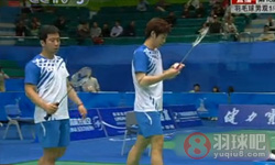 2010年亚运会羽毛球比赛 蔡赟/傅海峰VS 郑在成/李龙大男双1 4决赛高清比赛录像