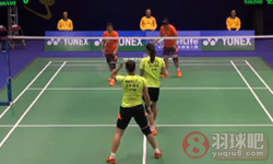 2014年中国羽毛球公开赛 包宜鑫 王晓理(中国)VS骆赢 骆羽(中国) 女双1 4决赛高清录像