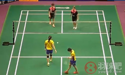 2016年澳门羽毛球公开赛 许嘉雯/温可微VS 郝芸雯/叶静雅女双1 4决赛录像