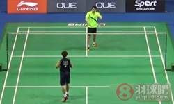2015年新加坡羽毛球公开赛 桃田贤斗VS 魏楠男单1 16决赛录像