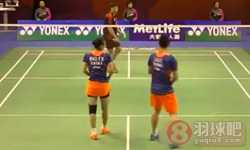 2015年香港羽毛球公开赛 刘成/包宜鑫VS 高成炫/金荷娜混双1 4决赛录像